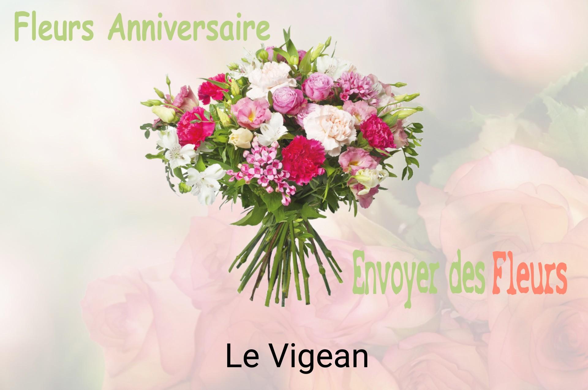 Bouquet de fleurs d’anniversaire livré à Le Vigean